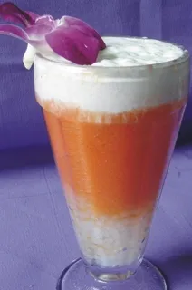 西米椰奶木瓜汁图片