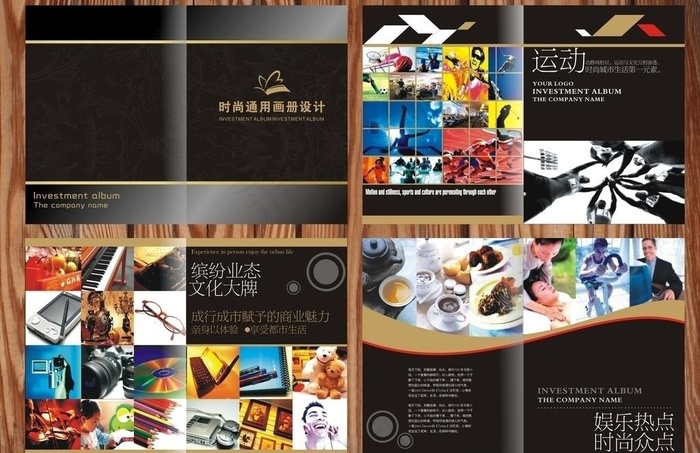 城市招商画册设计图片(1000X800)cdr矢量模版下载