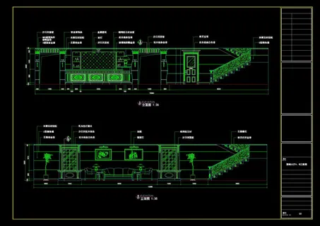 洗浴中心室内cad图纸