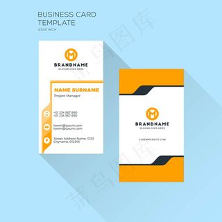 黄色简约时尚商业名片