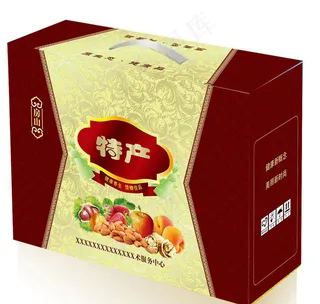 特产包装 (平面图)图片模板下载