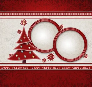 圣诞节手工相框图片