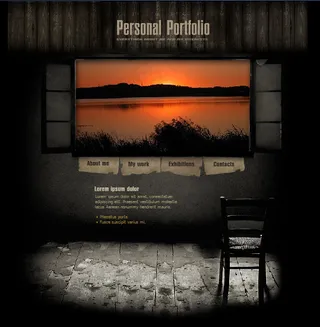 古典动态网页flash网站模板