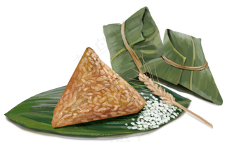 端午节卡通手绘粽子元素设计