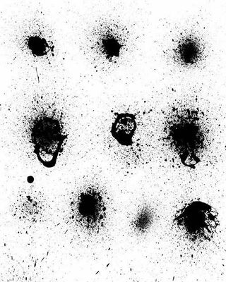 喷溅特效的锈迹背景ps笔刷