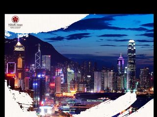 国内旅游香港旅游宣传海报模板