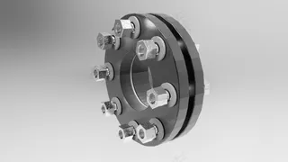 3 RF老板式法兰完整的M16螺栓
