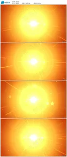 橙色粒子LED视频素材