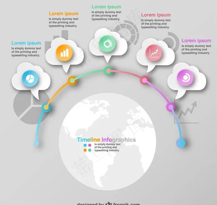 网络信息图片ai矢量模版下载