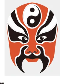 京剧脸谱127款矢量素材ai矢量模版下载