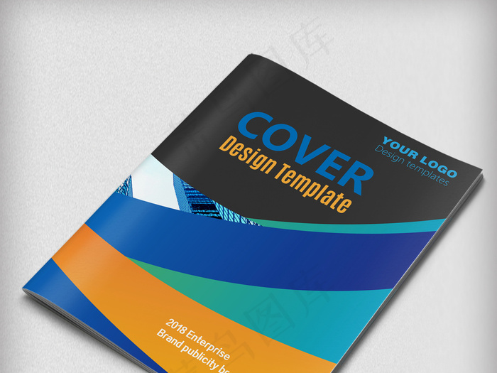 蓝色通用企业宣传画册封面设计