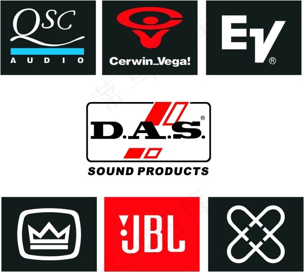 专业音响标志矢量素材 CDR