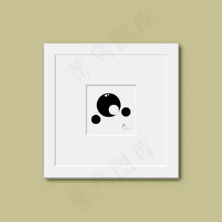 简约白色画框相框矢量素材