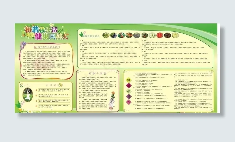 健康知识宣传栏图片cdr矢量模版下载