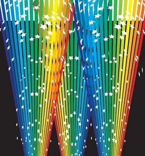 梦幻灯光背景矢量素材