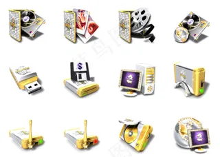 黄金风格华丽系统桌面