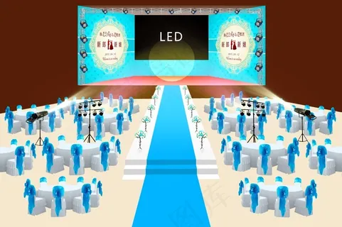 甜美婚礼会场布置