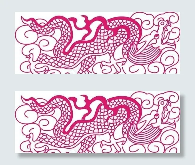 中国龙 古典元素 龙纹矢量素材 c...cdr矢量模版下载