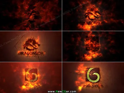 史诗般的震撼火焰logo片头