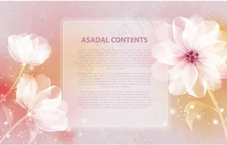 唯美花朵矢量图形图案