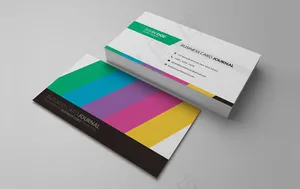 色块企业简洁时尚名片