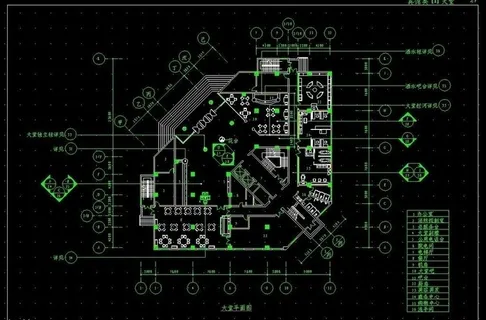 宾馆大堂平面图