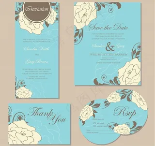 婚礼邀请卡图片