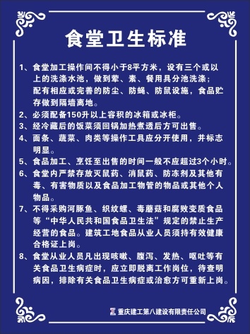 食堂卫生cdr矢量模版下载