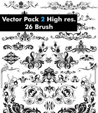 最新最强欧式花纹（适合大图使用）图...