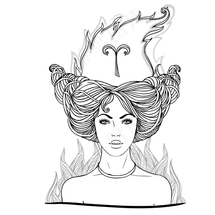 魔幻美女矢量设计素材eps,ai矢量模版下载