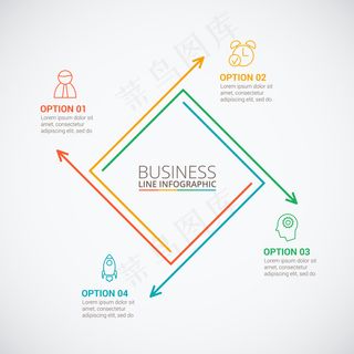 简约信息分析图矢量素材ppt