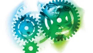 齿轮彩色背景矢量