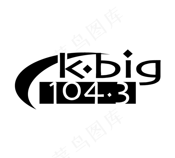 K-Big 104 3 logo设...ai矢量模版下载