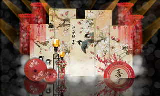 新中式室内效果图