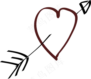 情人节心箭剪贴画