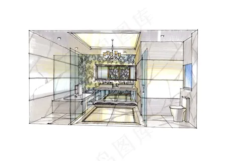 武汉华润手绘图片素材