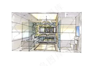 武汉华润手绘图片素材