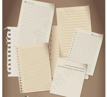 复古信纸矢量素材二