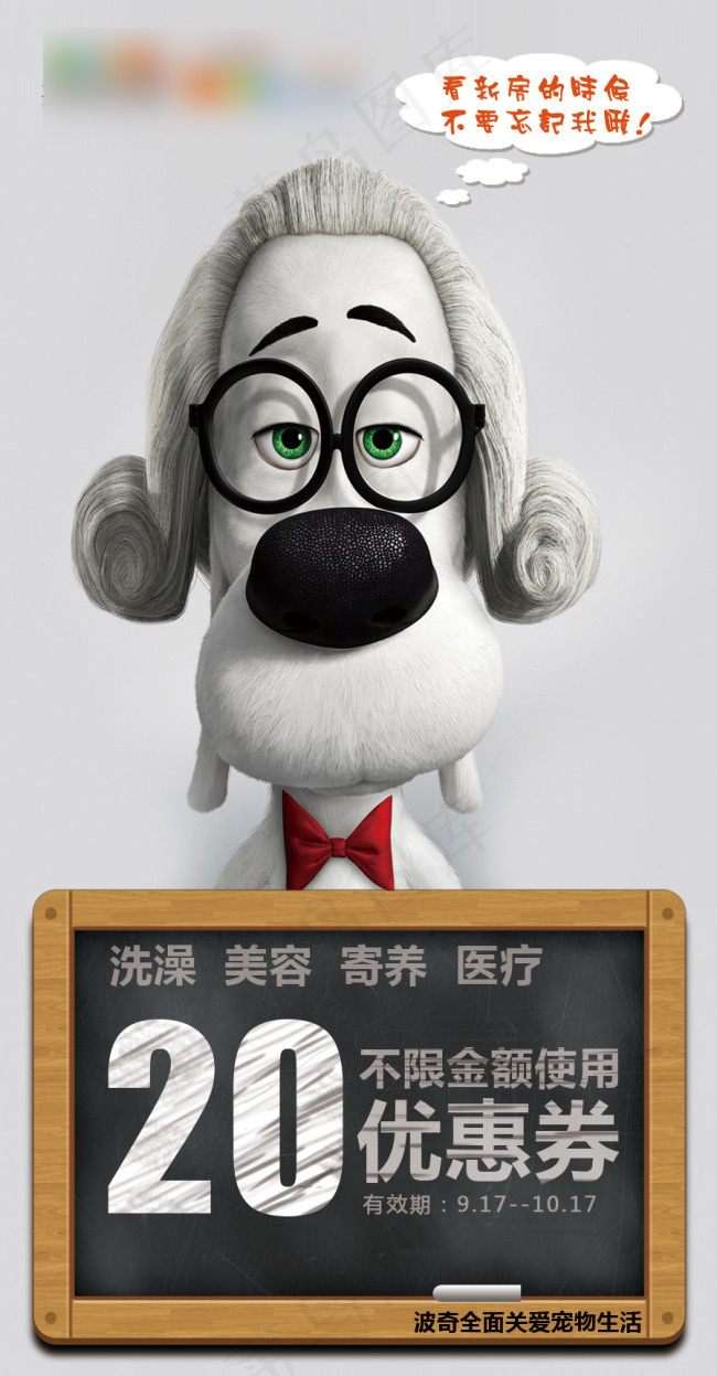 优惠券宠物psd模版下载