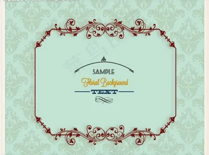 欧式花纹背景图片