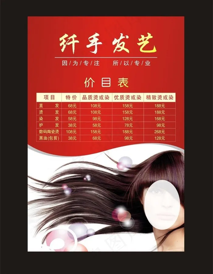 价目表图片cdr矢量模版下载