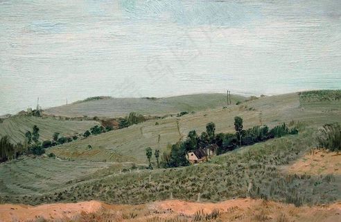 山坡上人家图片