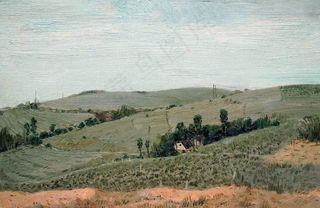 山坡上人家图片