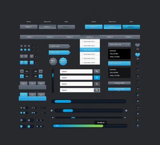 网站装修全套按钮图片
