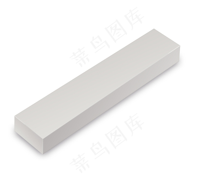 长条形扁盒子包装效果图