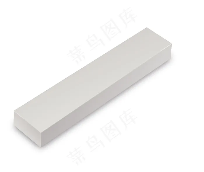 长条形扁盒子包装效果图psd模版下载