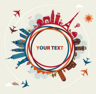 休闲旅游海报背景