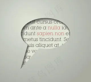 精美镂空对话框01—矢量素材