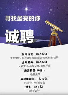 企业招聘海报模板PSD素材下载