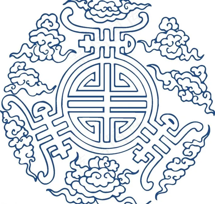 青花瓷图案 寿字